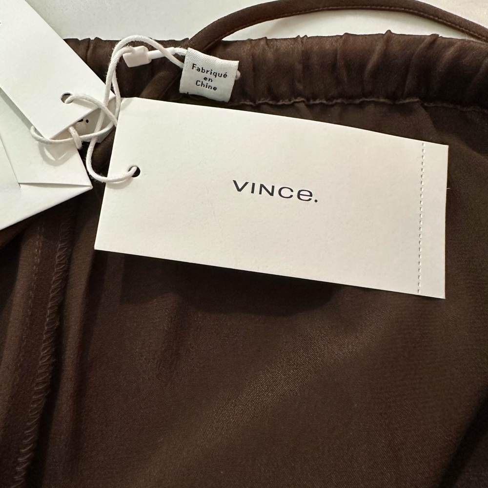 NEW Vince 100% Silk Pajama Pant-Size XXL-Brown-Retails for $375 - Picture 9 of 16